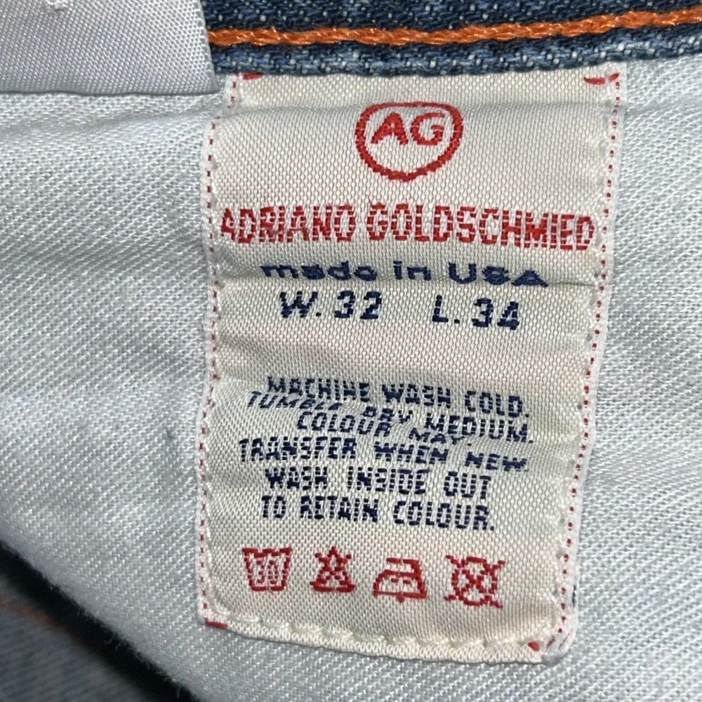 Adriano Goldschmied The Icon Jeans 32x34 Mens Wide Leg Y2K Baggy Pants Rare USA